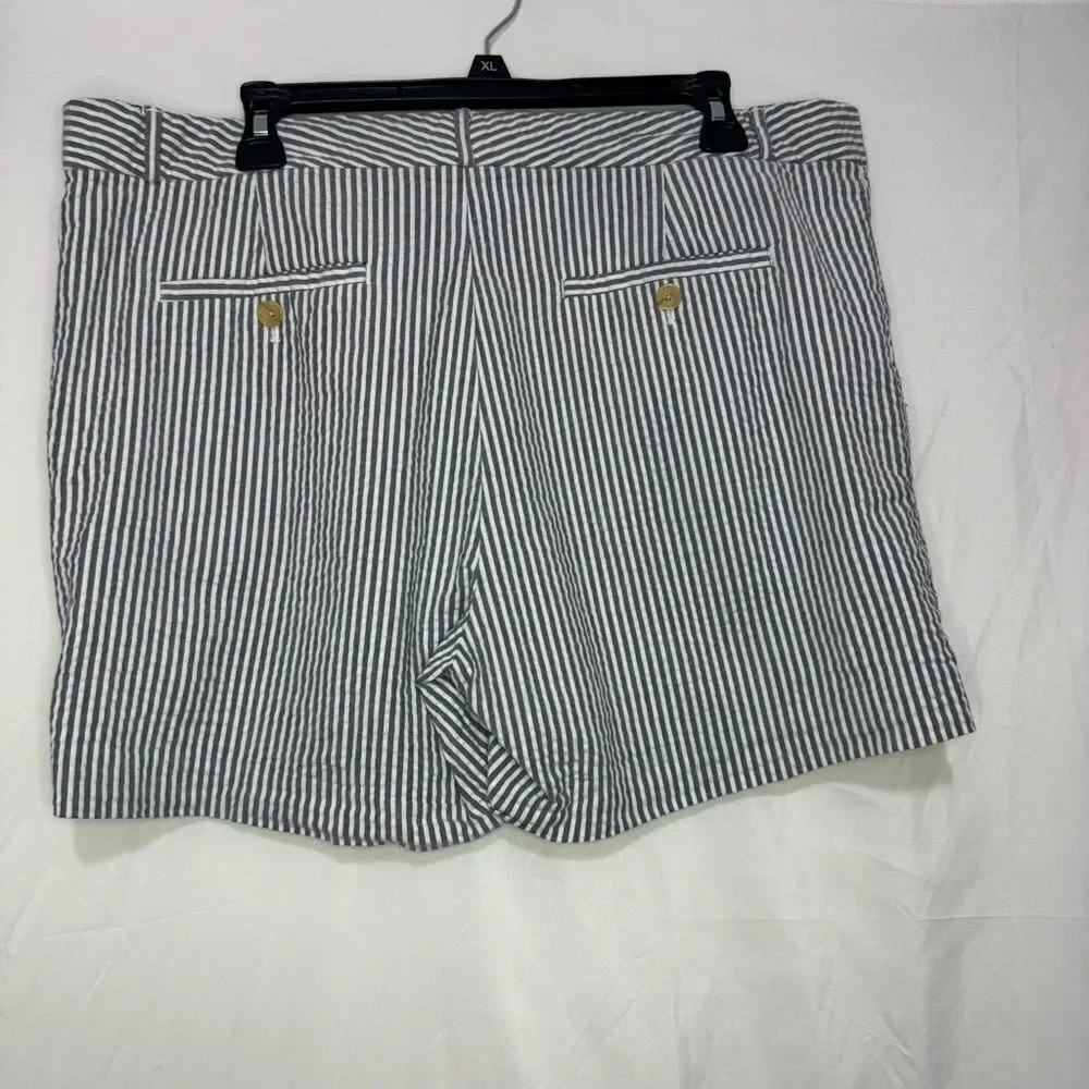 Banana Republic Gray Striped Shorts Size 14